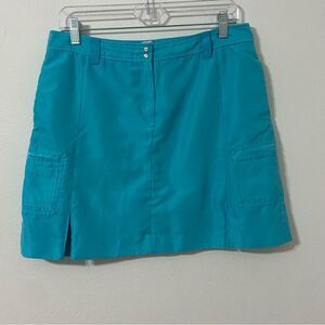IZOD XFG Teal Golf Skirt Womens 10 Activewear Performance Hiking Preppy 90s Gorp
